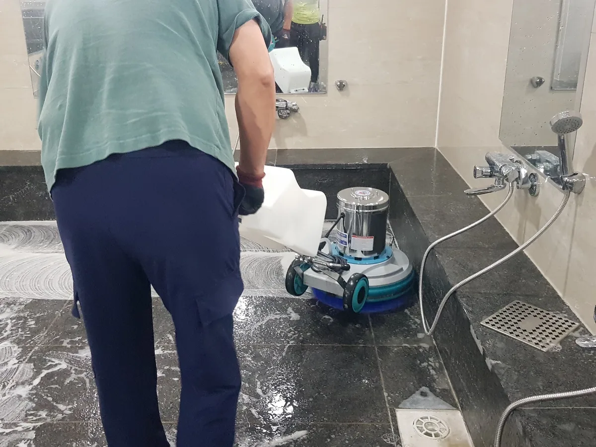 담양군 대덕면 찜질방 수전·샤워기 건식 사우나 위생청소 사례 - 행진크린
